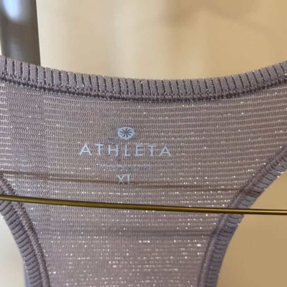 Athleta Metallic Sparkle Racerback Tank Top